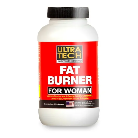 Quemador De Grasa Para Mujer, Fat Burner Ultra Tech 120 Cáps