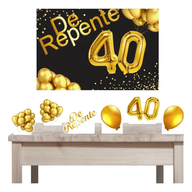 Kit Festa De Repente 40 Com Displays Mesa Painel Decorativo