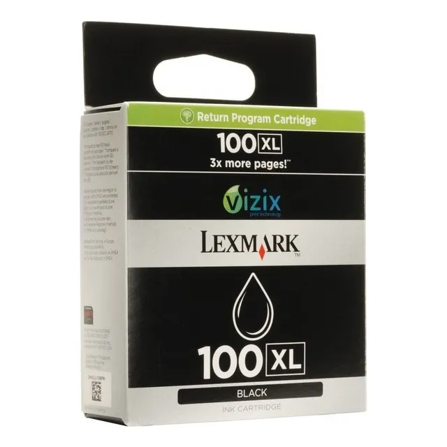 Cartucho De Tinta Lexmark 100xl Color Negro De 16 Ml