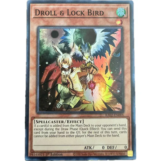 Droll & Lock Bird Ra02-en006 Yugioh Tcg