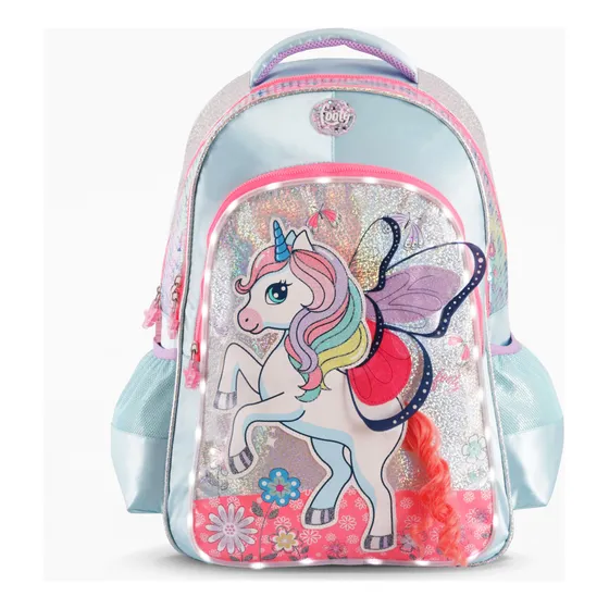 Mochila Unicornio Footy 18  Luz Led