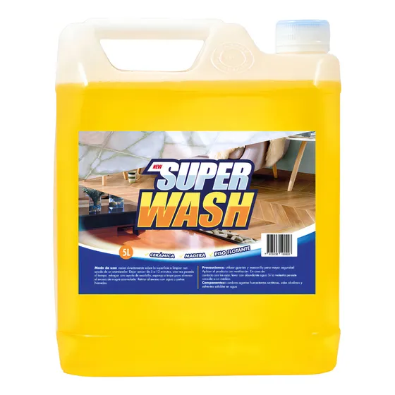 Super Wash Limpiador De Pisos 5 Litros
