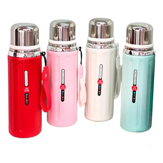 Termo Termico Romano Con Tapa Taza Vacuum Acero Inoxidable