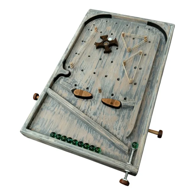 Pinball Flipper Artesanal De Madera