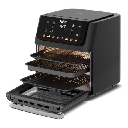 Fritadeira Air Fryer Philco 16 Litros Paf16c Preto 220v