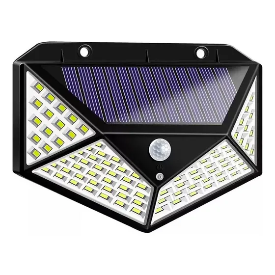 Luminária De Parede Solar Com Sensor Noturno