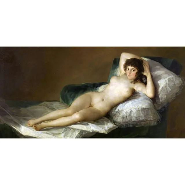 Cuadro  Clásico Contemp. La Maja Desnuda   De Goya 50 X 70