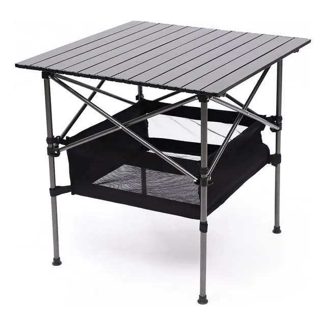 Mesa Pegable Para Camping Portatil Aluminio 70cm Largo