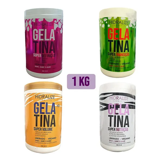 Gelatina Capilar Transição Definição Volume Hidralize 1kg 