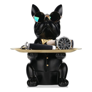 Estátua Decorativa Bulldog Porta Objetos De Mesa Rack Sala Cor Bulldog 1 Bandeja Estátua Decorativa Bulldog Porta Objetos De Mesa Rack Sala Cor Bulldog 1 Bandeja