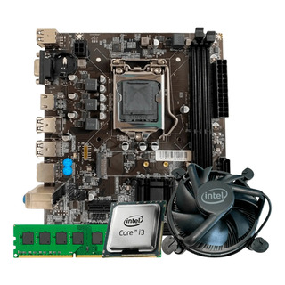 Kit Processador I3 + Placa Mae H61 1155 + 8gb Ddr3 1600mhz Kit Processador I3 + Placa Mae H61 1155 + 8gb Ddr3 1600mhz