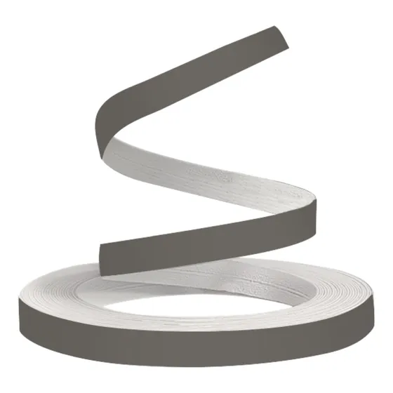 Cubre Canto Pvc Ultra Mate Gris Obscuro 22 Mm 50mts