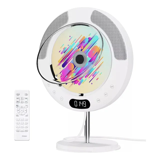 Reproductor De Cd Bluetooth En La Pared Portátil Repetición