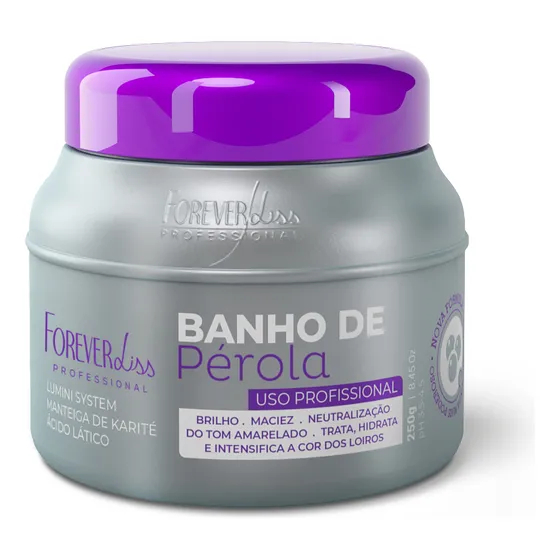 Máscara Banho De Pérola Forever Liss 250g