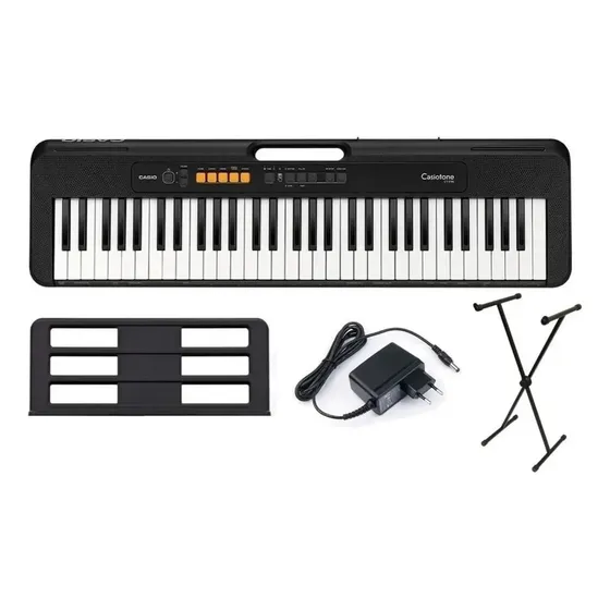 Teclado Piano Organo Casio Cts 100 Kit Completo! Negro | Cuotas sin interés
