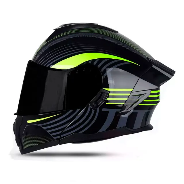 Casco Modular Edge Boston Beatspeeds Luz Led Brillante