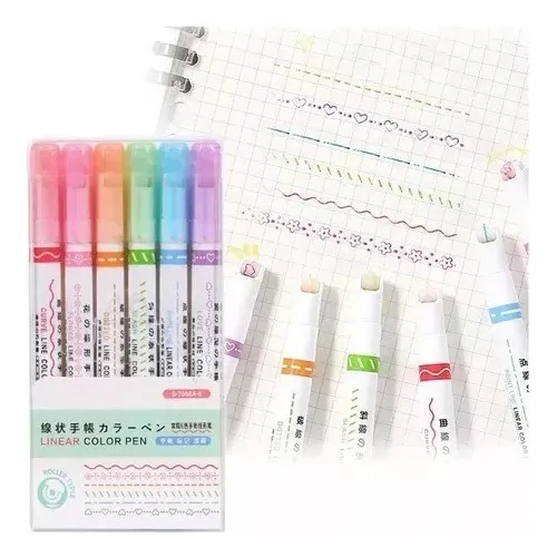 Conjunto Rotuladores De Acuarela Bicolor Marcadores De Color
