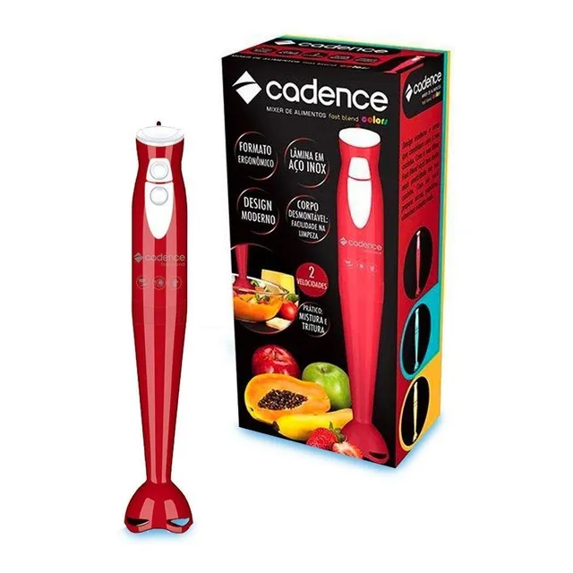 Mixer Cadence Colors 2 Velocidades Mix291 Vermelho - 220v