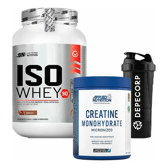 Pack Iso Whey 1.1kg +creatina Applied Nutrition 500gr+shaker