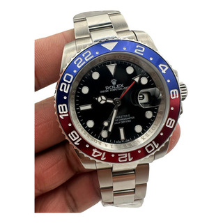 Reloj Automatico Gmt Master 2 Azul / Rojo Acero Inoxidable Reloj Automatico Gmt Master 2 Azul / Rojo Acero Inoxidable