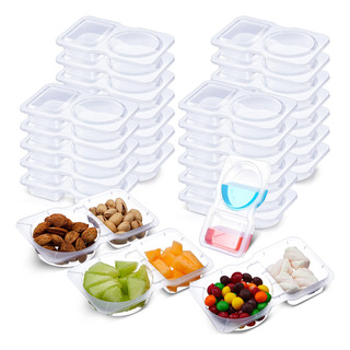 100 Recipientes For Refrigerios De 5 Oz Con Doble 100 Recipientes For Refrigerios De 5 Oz Con Doble