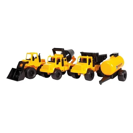 203 Constructor X4 Excav+volcador+cementero+tambero Duravit Color Amarillo