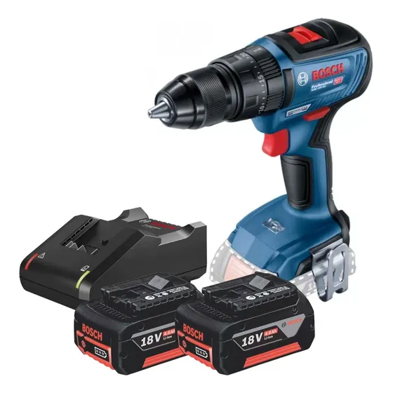 Furadeira Parafusadeira Bosch 2bat 4ah Gsb 18v-50 Carreg Rap