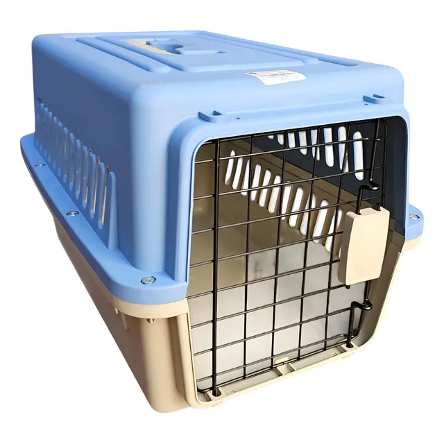 Jaula Transportadora  Mascota Perro Gato Puerta Metálica Ofe