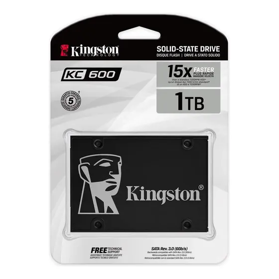 Unidad sólida interna Kingston SKC600\u002F1024g de 1 TB, color negro | Cuotas sin interés