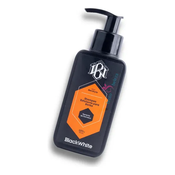 Shampoo Esfoliante Para Barba 120ml - Black White
