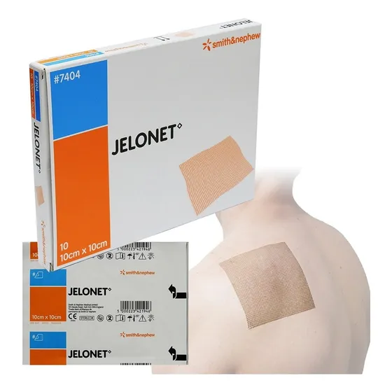 Jelonet 10*10cm Smith & Nephew 10 Piezas Gasa Parafinada