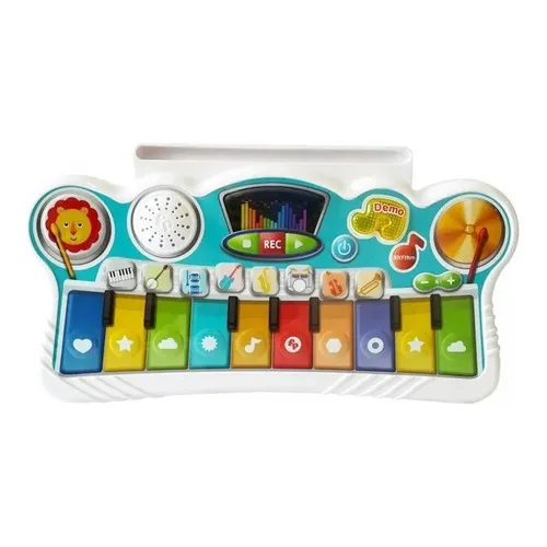 Mi Primer Piano Interactivo Iantil Fisher Price Dfp3030 Color Blanco