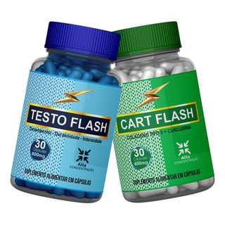 Combo 1x Cartflash + 1x Testoflash Polivitamínico Sem Sabor Combo 1x Cartflash + 1x Testoflash Polivitamínico Sem Sabor