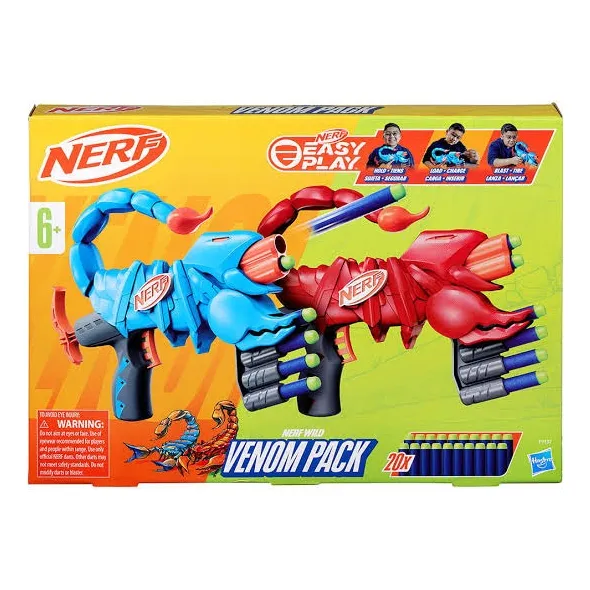 Pistolas Nerf Scorpions Venom Pack (2 Pistolas)