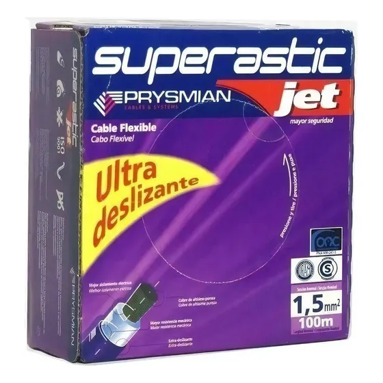 Cable 1.5mm Unipolar Pirelli Prysmian Superastic X300mts Color De La Cubierta Bam