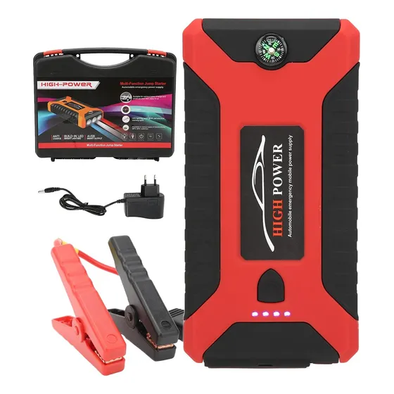 Kit Arrancador Bateria Portatil Auto Con Valija Usb