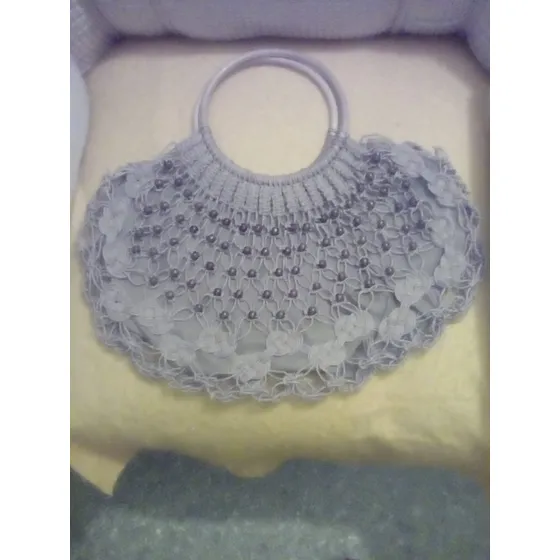 Cartera De Damas Tejido Crochet A Mano Hilo Nylon