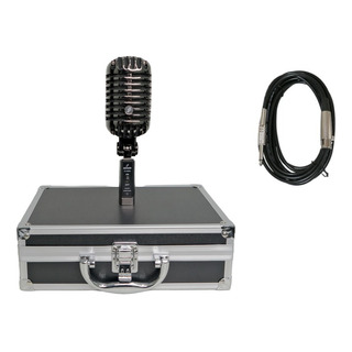 Microfone Arcano Vintage Vt-45bk1 Com Maleta + Cabo Xlr-p10 Microfone Arcano Vintage Vt-45bk1 Com Maleta + Cabo Xlr-p10