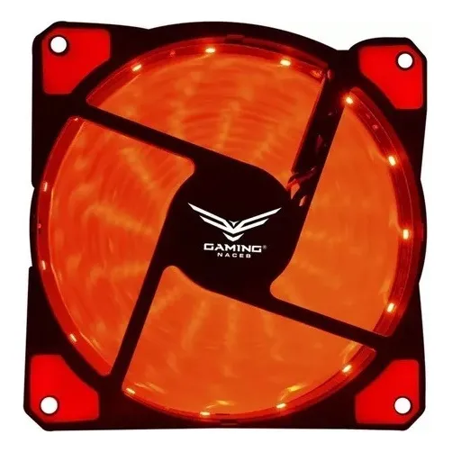 Ventilador Para Gabinete Naceb Technology Na-0920 Color Rojo
