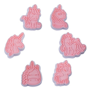 6 Sellos De Galletas Texturizadores Cortadores De Resposteria Slim Company Diseño Unicornios Rosa 6 Sellos De Galletas Texturizadores Cortadores De Resposteria Slim Company Diseño Unicornios Rosa