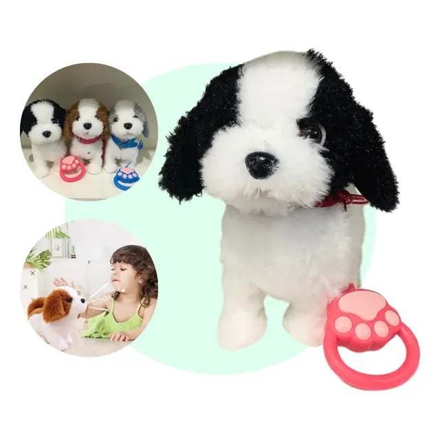 Perro Inteligente Peluche Camina Ladra Y Habla Repite Voces