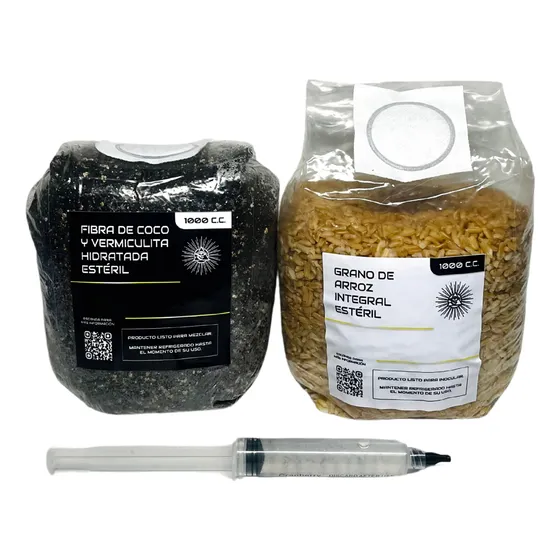 Recarga Cultivo De Hongos ( Sustrato + Vial + Grano )