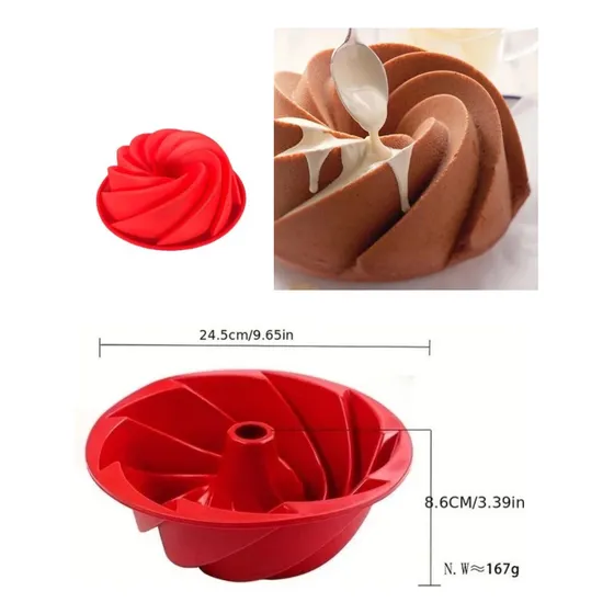 Molde De Silicon Gelatina Torta Bundt Cake