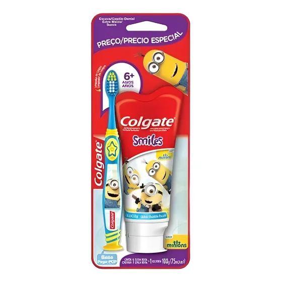 Cepillo De Dientes Colgate Minions 6+a + Pasta De Dientes