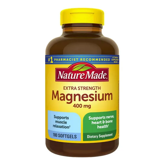 Magnesio 400 Mg 180 Caps Blandas Nature Made Gluten Free