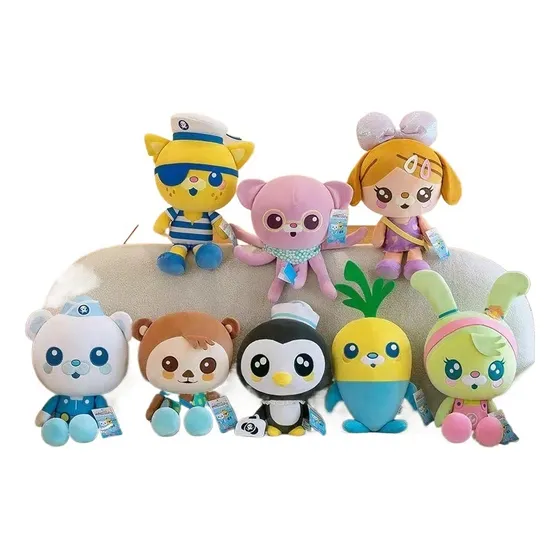 Peluche Octo Crew De Octonauts, 8 Piezas, 19 Cm