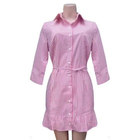 Vestido Corto Ssimplee Mujer Algodón 3/4 Casual