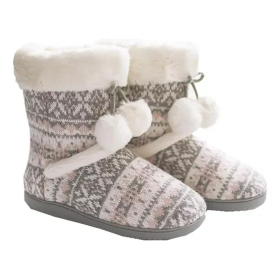Pantuflas For Mujer Zapatillas De Invierno Con Botas