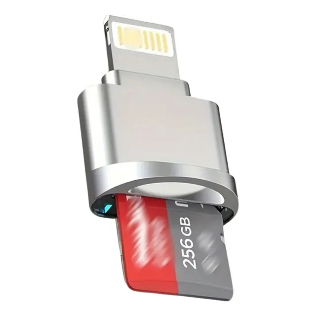 Adaptador Otg Lector De Tarjetas Micro Sd Para iPhone Y iPad Compatible Con iPhone 14/13/12/11/x/8 Y iPad Transferencia Rápida De Datos Plug And Play - Otec