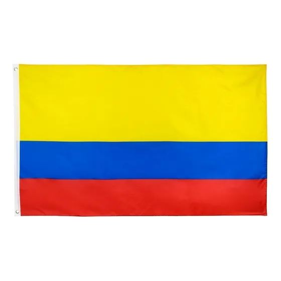 Bandeira Da Colombia  90cm X 150 Cm C/ Anilhas P/ Mastro 